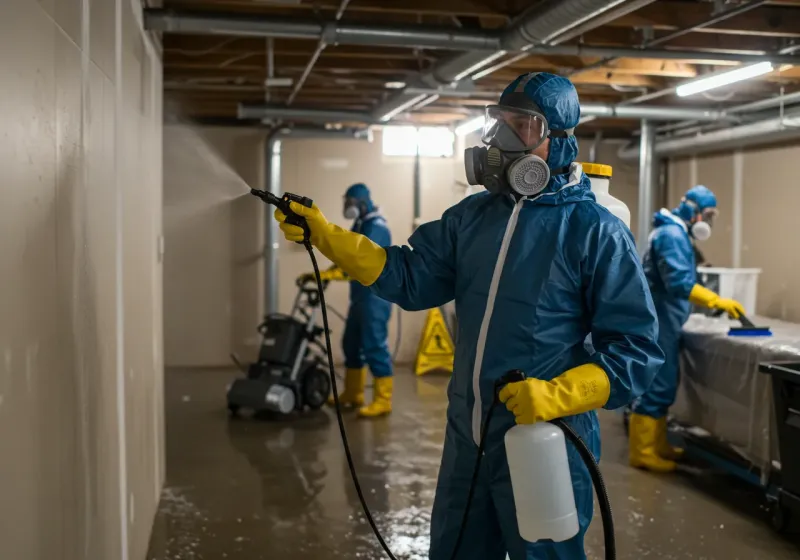 Basement Sanitization and Antimicrobial Treatment process in Tarpon Springs, FL